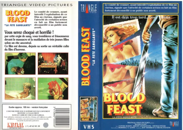 BLOOD FEAST en VHS rare TRIANGLE