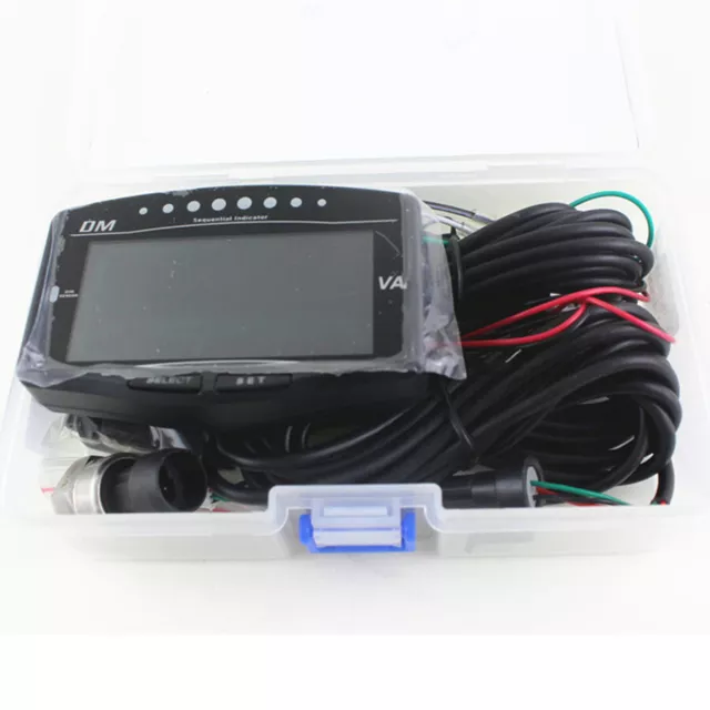 5in1 Digital Guage Oil Pressure Gauge Voltmeter Water Temp Meter Tachometer Kit