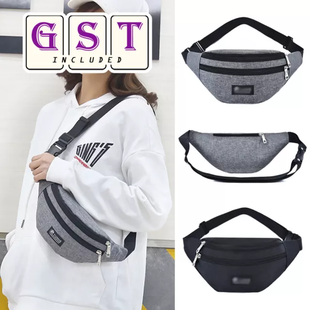 Running Hiking Sport Bum Bag Travel Money Belt Phone Waist Zip Pouch Waterproof