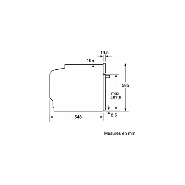 Four encastrable NEFF B3ACI5AN0  N50 10