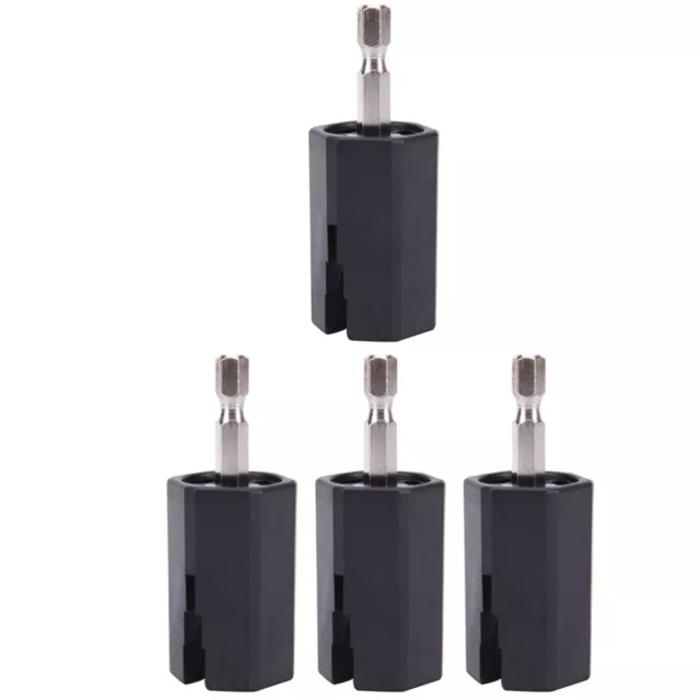 4 piezas Cabezal de bobinado de cuerda de guitarra Taladro eléctrico hexagonal Sintonizador Tirador de clavija Herramienta hágalo usted mismo-GL