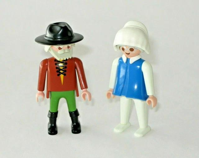 Playmobil 3598 Grand-Mère Belle Époque - Chapeau Bleu, Robe Col Blanc - Occasion
