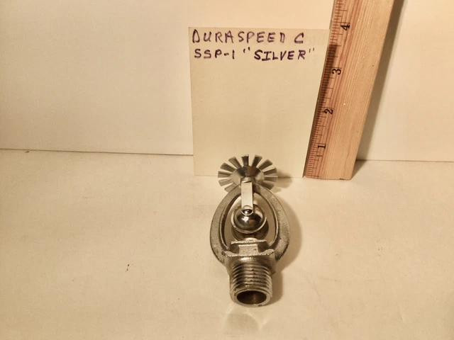 Vintage Fire Sprinkler Head Grinnell Duraspeed SSP-1 "silver"