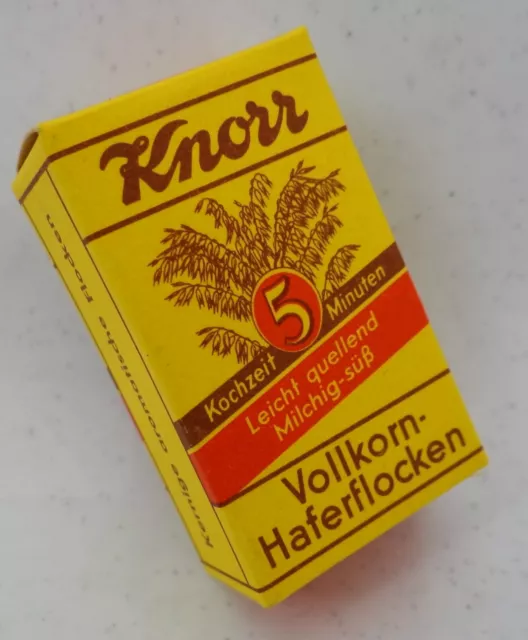 KNORR Haferflocken Nostalgie Verpackung Puppenstube Kaufmannsladen Miniatur