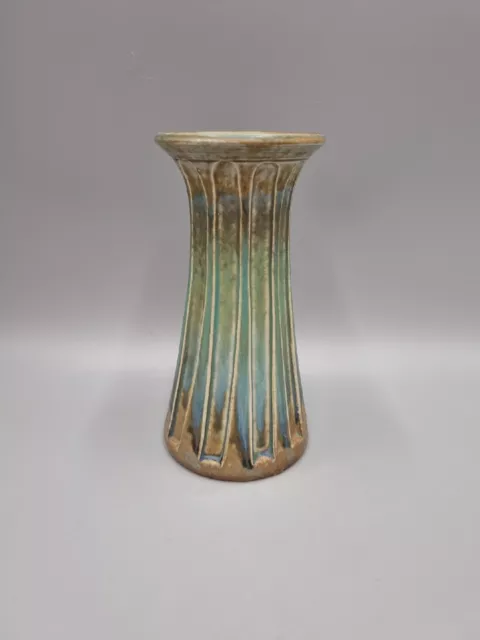 A Vintage Studio Pottery Waisted Vase, Continental, Incised to Base. 2