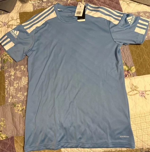 Adidas Squadra 21 Football/Soccer Jersey Size Small Color Light Blue