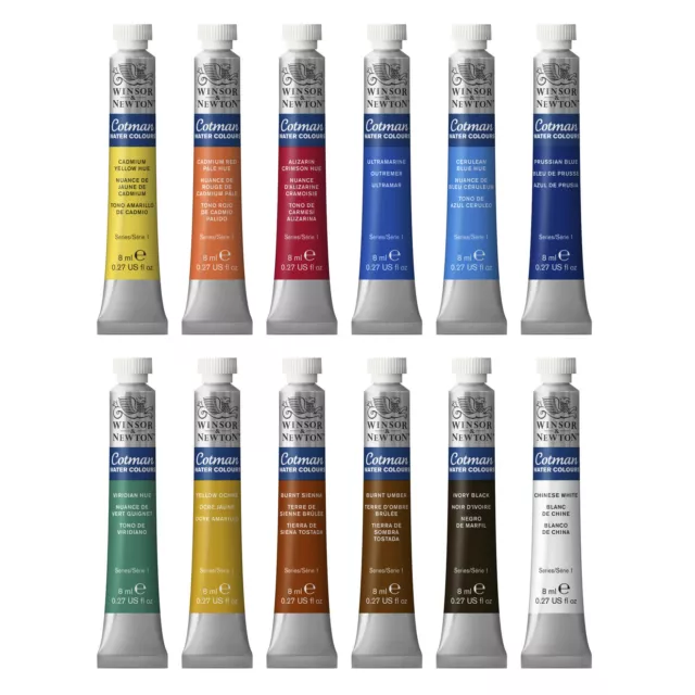 Winsor & Newton Cotman Acquerello Pittura 8ml - Gamma Completa, 48 Colori