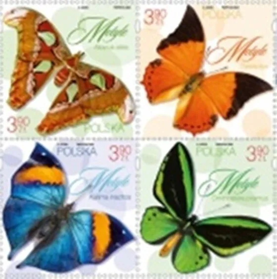 Poland 2024.Butterflies of Asia, America and Australia. Fauna. IV Type. MNH