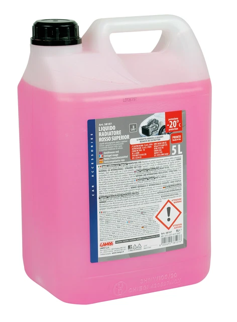 Superior-Rosso G12+, liquido antigelo radiatore (-20øC) - 5 L