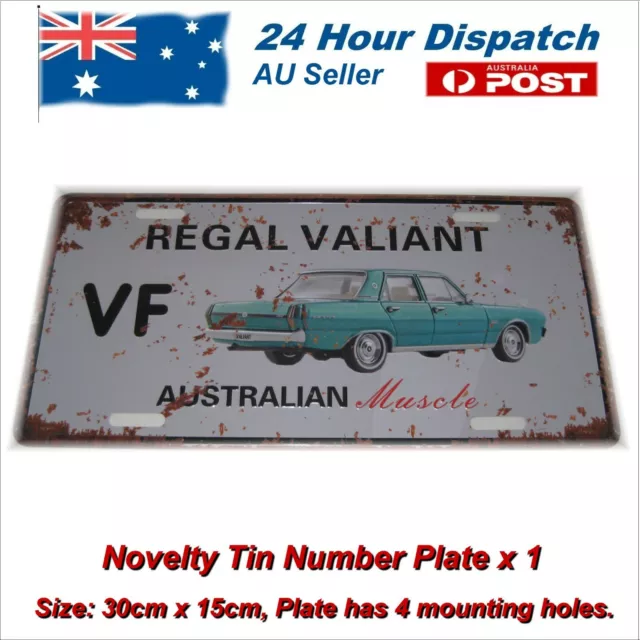 Valiant VF Regal Sedan Novelty Metal Tin Sign Retro Vintage Garage Shed Car