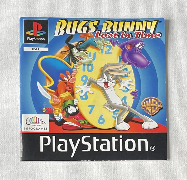 BUGS BUNNY LOST In Time PS1 PlayStation PAL ORIGINAL Instruction ...