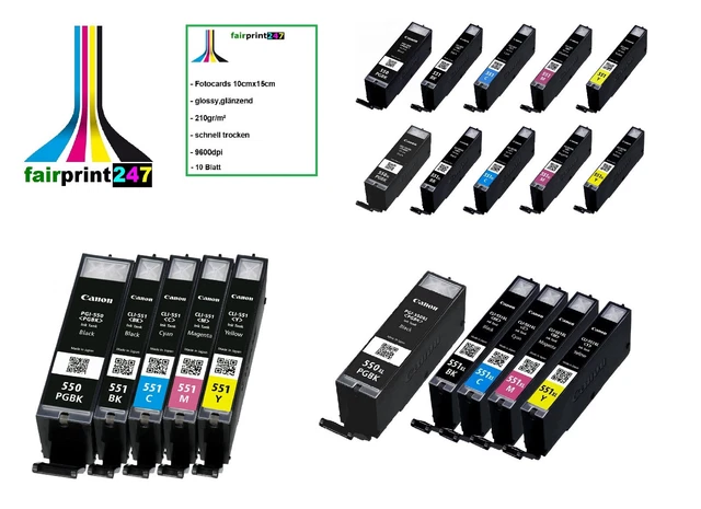 CANON CARTUCCIA CLI-551BK NERO ORIGINALE - 6508B001 CANON CARTUCCIA CLI-551BK NERO ORIGINALE - 6508B001