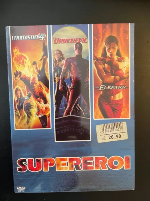 Box 3 Dvd - Supereroi Marvel - 3 Film I Fantastici 4, Daredavil, Elektra - Nuovo