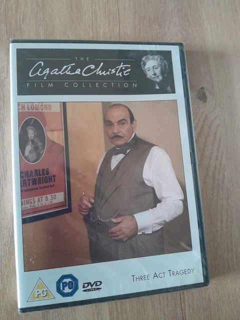 AGATHA CHRISTIE THREE Act Tragedy Poirot DVD Brand New And Sealed £6.99
