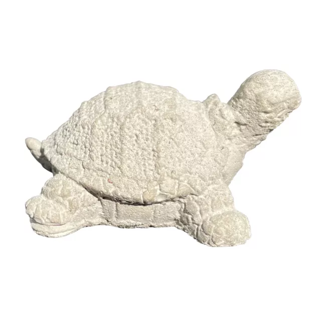 Figura Hormigón Tortuga Baby - Hecho a Mano Decoración para Jardín Y Casa