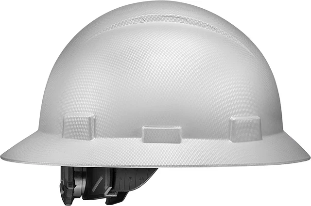 Full Brim OSHA Construction Hard Hat Work Approved Safety Helmet, Carbon Fiber D