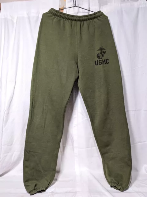 Pantalones deportivos emitidos por el Cuerpo de Marines, verde fatiga mediana USMC NUEVOS SIN ETIQUETAS EE. UU.