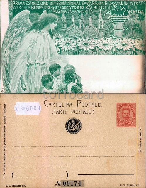 Prima Esposizione Cartoline Postali-Liberty-Regina Margherita Venezia-B88-3