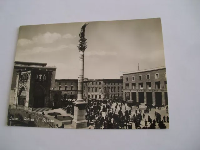 Lecce - Piazza S. Oronzo - spedita f. g. 1950