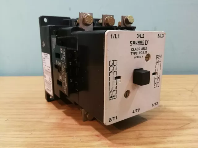 Square D Motor Contactor 8502 Type PG1.11 110V Coil 30Kw *