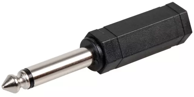 6.35mm  1/4 inch STEREO to MONO Adapter Big Jack Plug Headphone Converter 6.3mm
