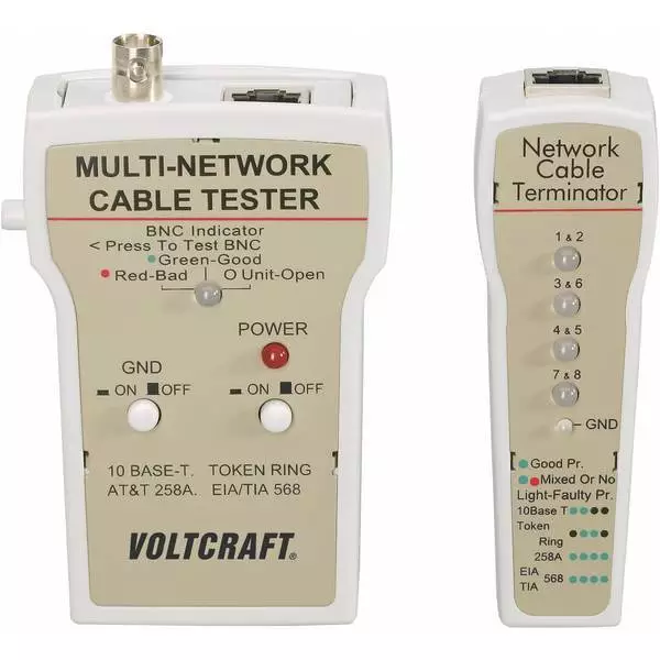 VOLTCRAFT CT-1  Tester cavi    Adatto per RJ-45, BNC