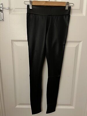 New Look 915 Girls Black Mock Pvc Leather Look Leggings 14-15 Yrs Bnwot Rrp £15