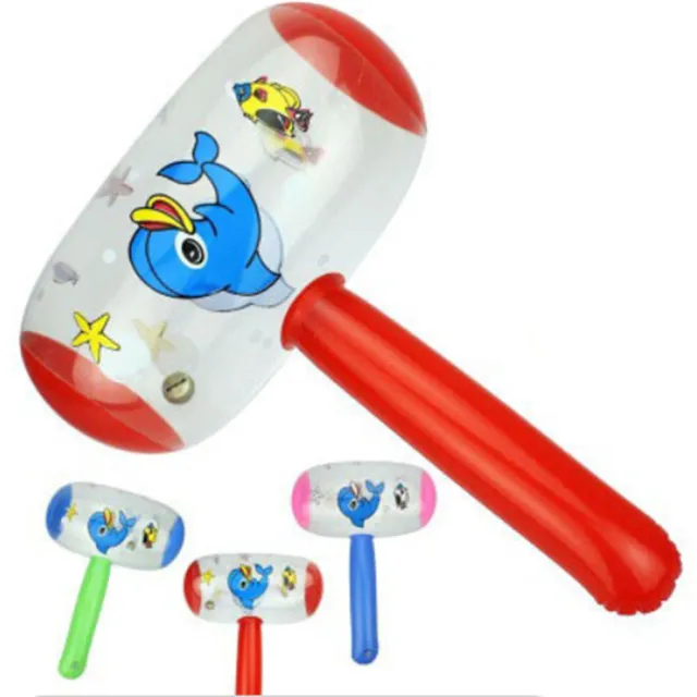 Cartoon Inflatable Hammer Air Hammer With Bell Kids Children Blow Up Toys JE.jh
