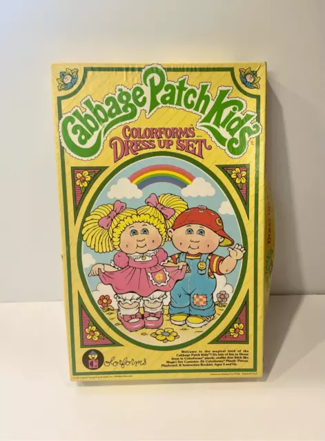 Cabbage Patch Kids Colorforms Dress Up Kit Vintage 1983 Appalachian Artworks