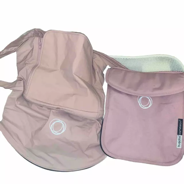 Bugaboo Cameleon 3 Fabric Set Soft Pink Extendable Breeze Hood & Apron Washed