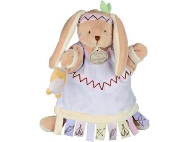 Doudou Doudou et Compagnie Marionnette lapin etiquette DC2350