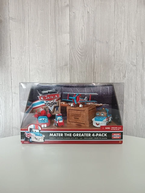 Disney Cars toon - Y7314 - Mater the greater - Pack de 3 Véhicules