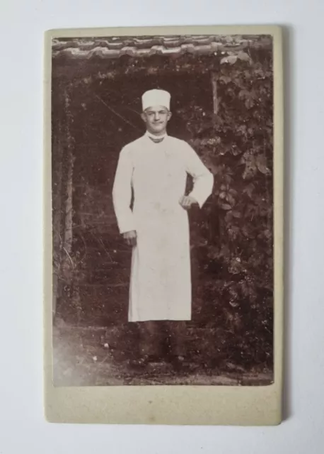 Tolles CDV Foto - Arzt in Berufskleidung - K. Weber in Hagenau um 1900