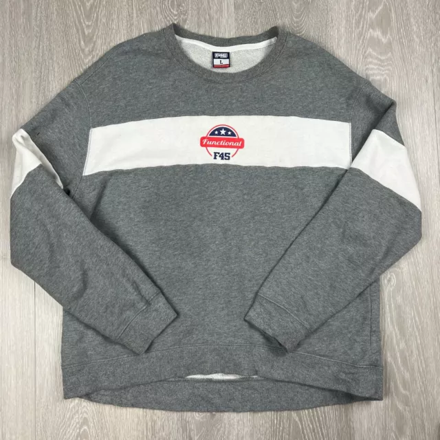 FUNCTIONAL 45 F45 Unisex Grey Sweater Size Large 19.95 PicClick AU