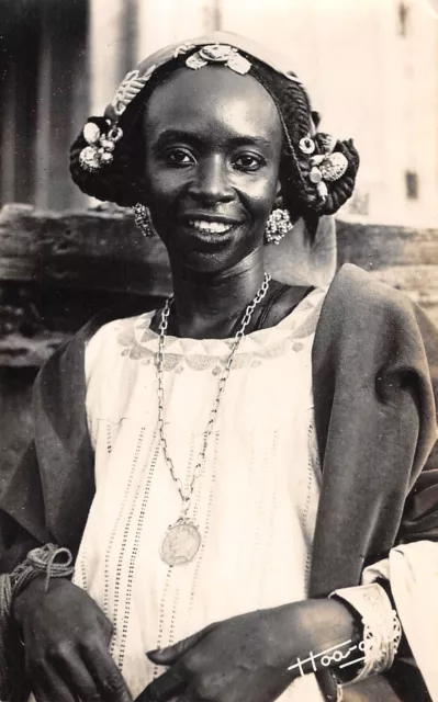 Cpa Afrique Senegal Jeune Femme Peul