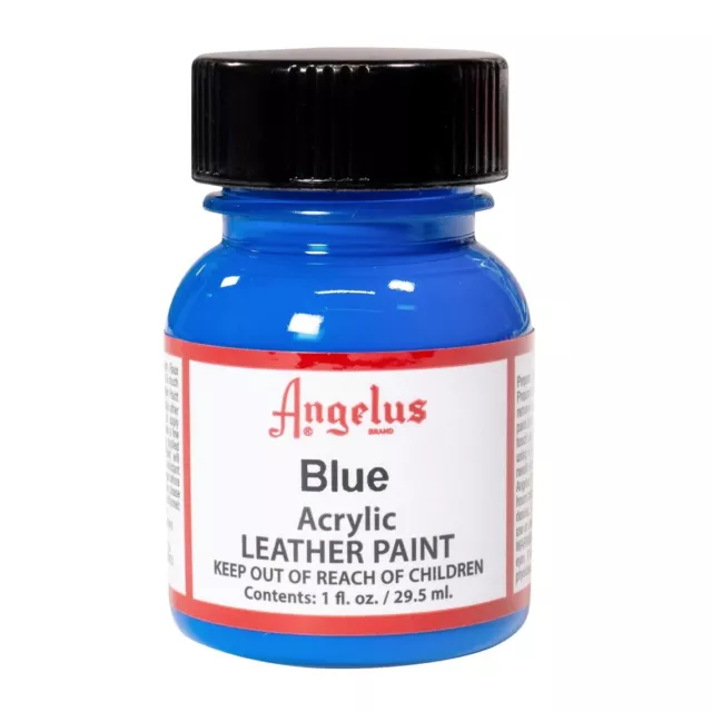 Angelus Acrylic Leather Paint Blue Trainers Bags Shoes Sneakers 1oz Bottle