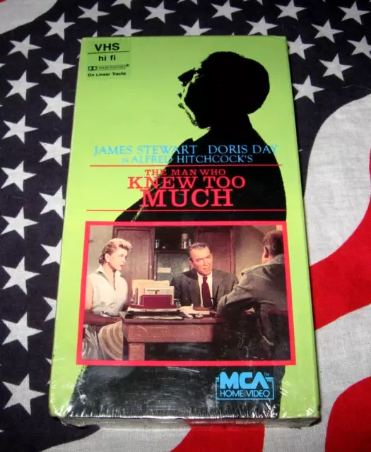RARE SEALED THE Man Who Knew Too Much VHS Hitchcock film 1984 MCA Home