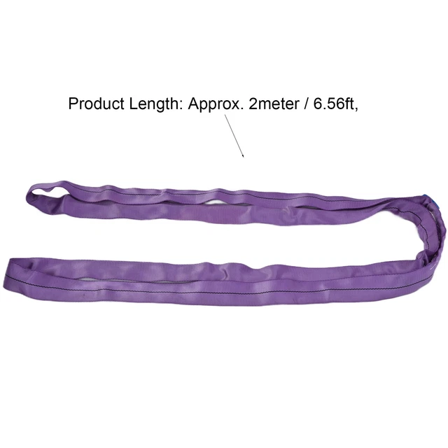 (2 m) Gru imbracatura rotonda 1T carico leggero viola flessibile liscio infinite