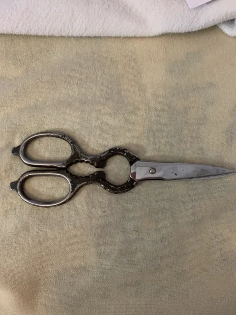 J.A. Henckels - Gold Plated Embroidery Scissors in the Shape of a Crane -  EUC