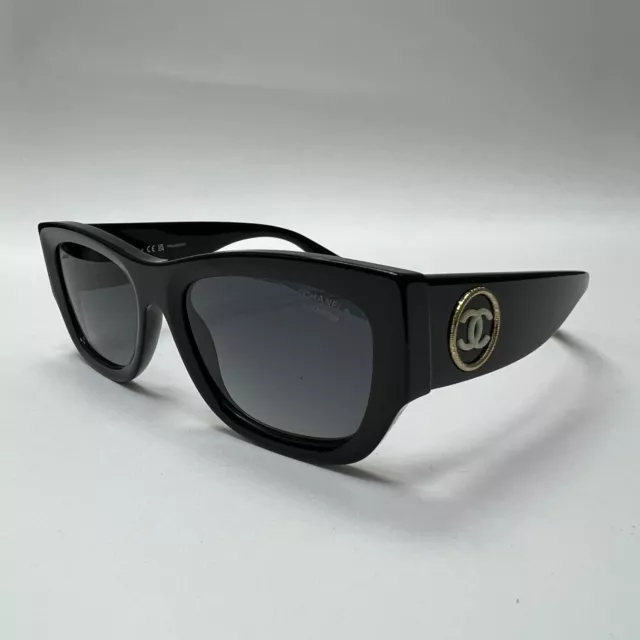 Chanel Square Black Sunglasses FOR SALE! - PicClick