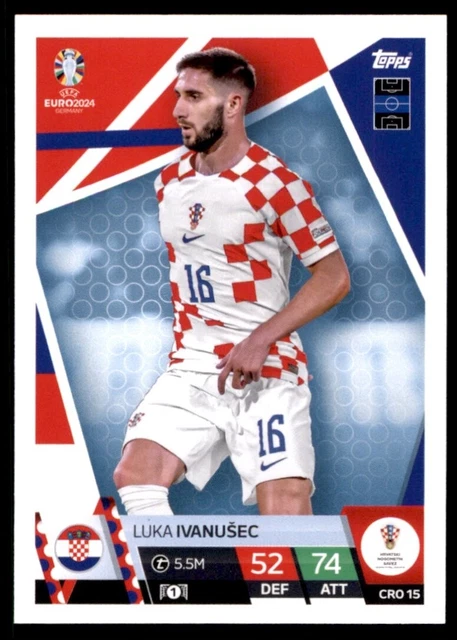 Carte Topps Now Euro 2024 – Luka Modric Croatie Violet – 11/25 – Limitée