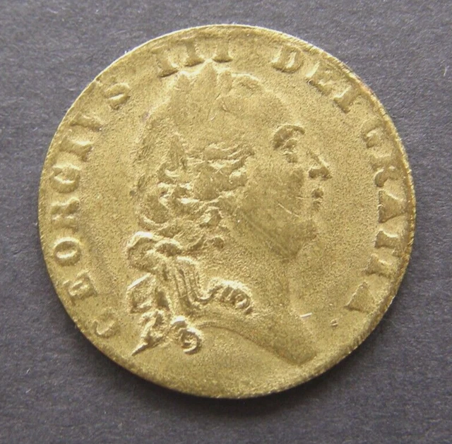 1701 - George Iii Dei Gratia - Coin / Token - Old Milled - Gold Lustre