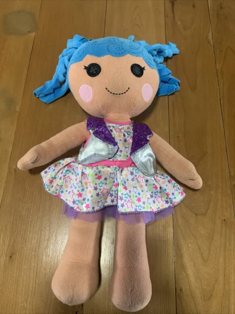 Build a Bear Lalaloopsy Doll BAB 21" Plush baby Blue Hair Lala-Loopsy