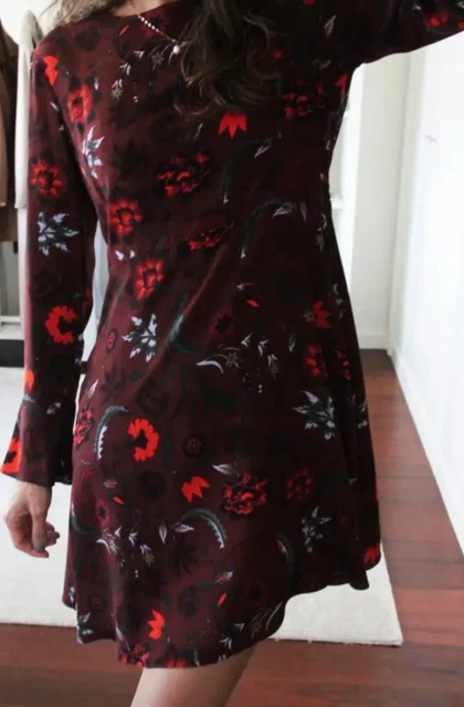 Robe Faith Connexion Taille 38 - 100% Soie - Imprimé Animal Multicolore - Manches Longues - Neuve Avec étiquettes