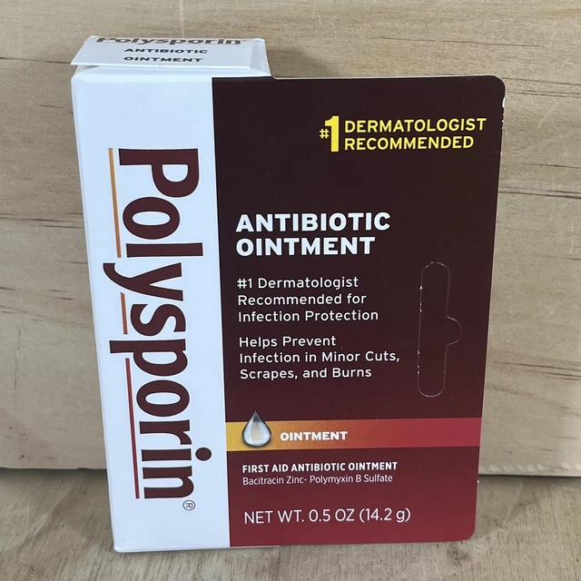 Polysporin First Aid Antibiotic Ointment 0.5 Oz Brand NEW Sealed EXP 04/2024