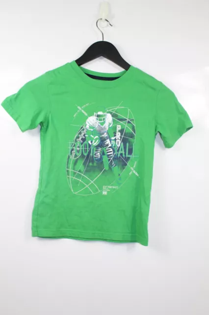 GAP Kids Green & White Boys Short Sleeve Casual T-Shirt Size 6-7 Years