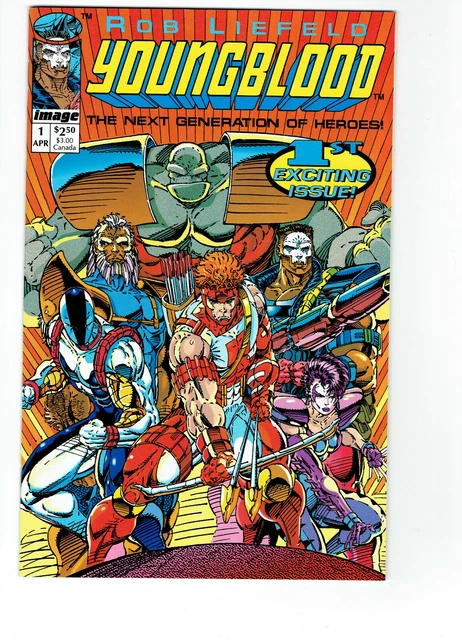 Youngblood #1 and #2 NM+ 9.6 Image Comics Rob Liefeld 1st Prophet/Shadowhawk