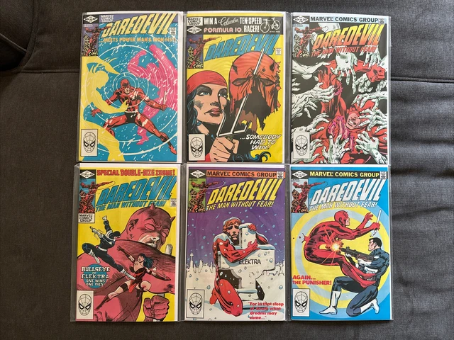 DAREDEVIL #178 179 180 181 182 183 Marvel Comics Punisher Frank Miller Lot Of 6