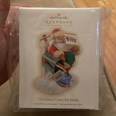 2009 Hallmark Keepsake Ornament Christmas Cards For Santa New NIB