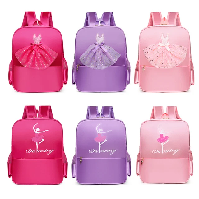 Kids Ballerina Ballet Dress Embroidered Ballet Latin Backpack Dance,Bag Shoulder
